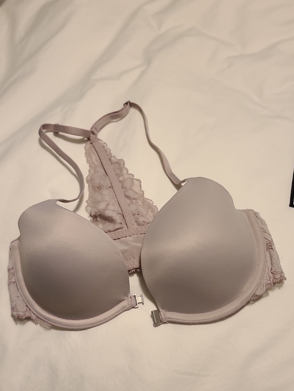 Gilly Hicks Light Mauve Plunge Racerback Bra